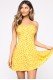 Jasleen Floral Mini Dress - Yellow