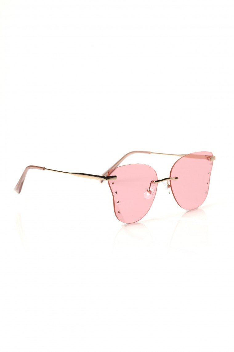 No More Games Sunglasses - Gold Pink