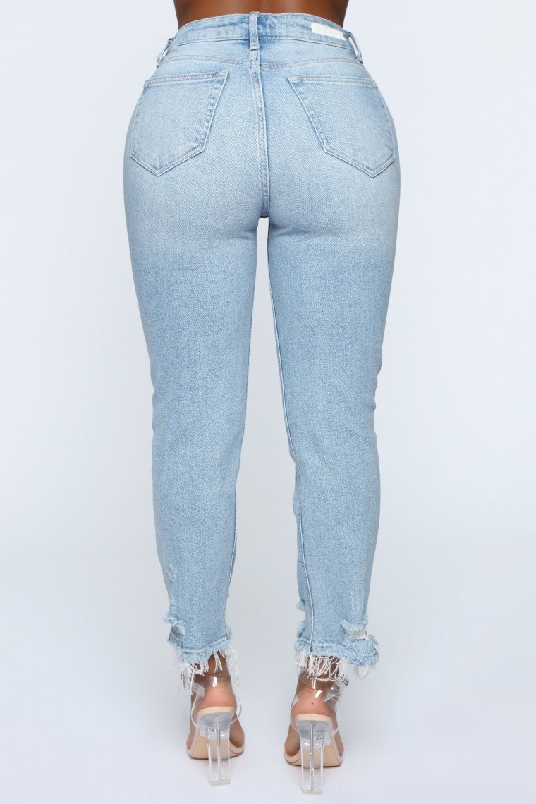 Finesse High Rise Skinny Jeans - Light Blue Wash