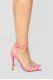 Quite The Show Heeled Sandals - Neon Pink
