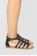 Not Over You Flat Sandals - Black